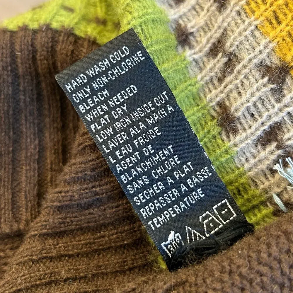 Vintage Quiksilver Lambswool Surf Sweater Men’s Large Brown 90s Grunge Skater